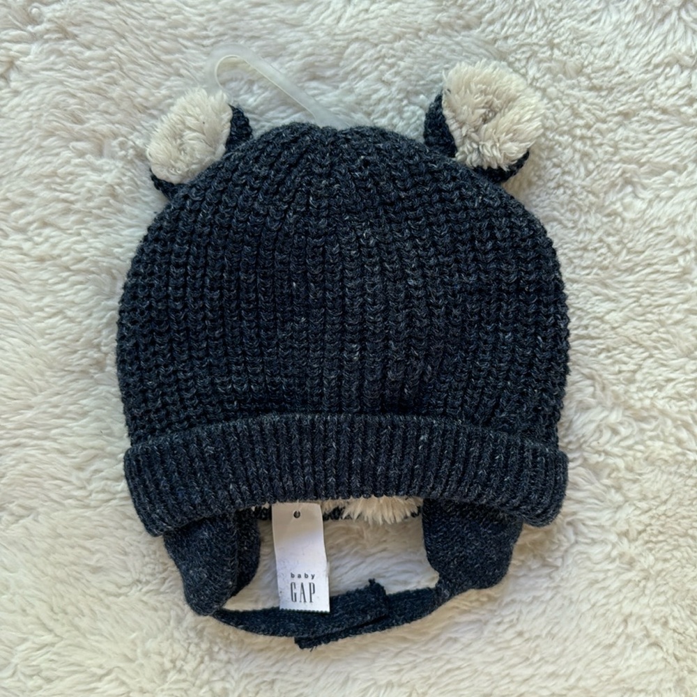 Baby GAP Sherpa Lined Teddy Bear Beanie